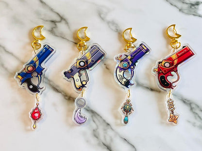 Bayonetta Gun Keychains