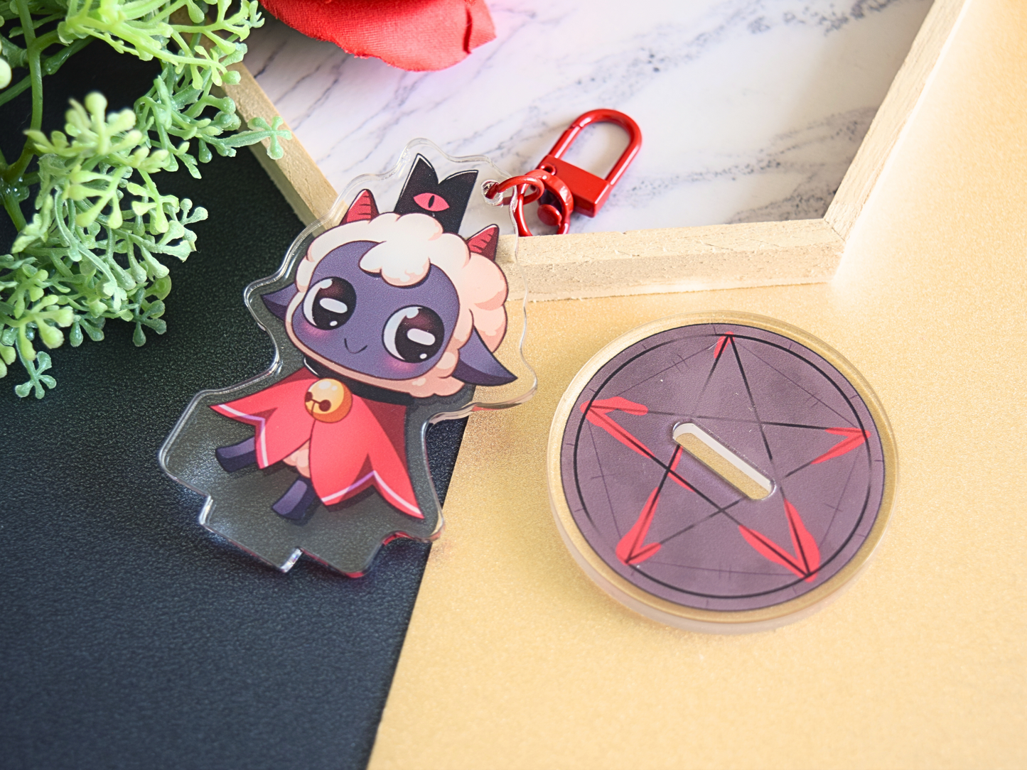 Cult of the Lamb Keychain Standee