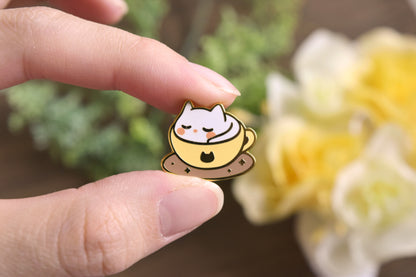 Mini Catpuccino Enamel Pins