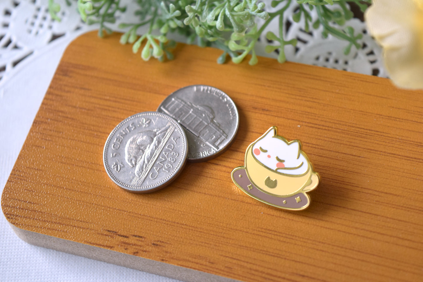 Mini Catpuccino Enamel Pins