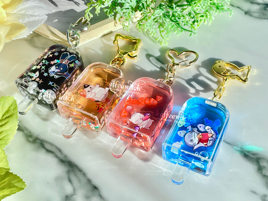 FFXIV Minion Liquid Popsicle Keychain