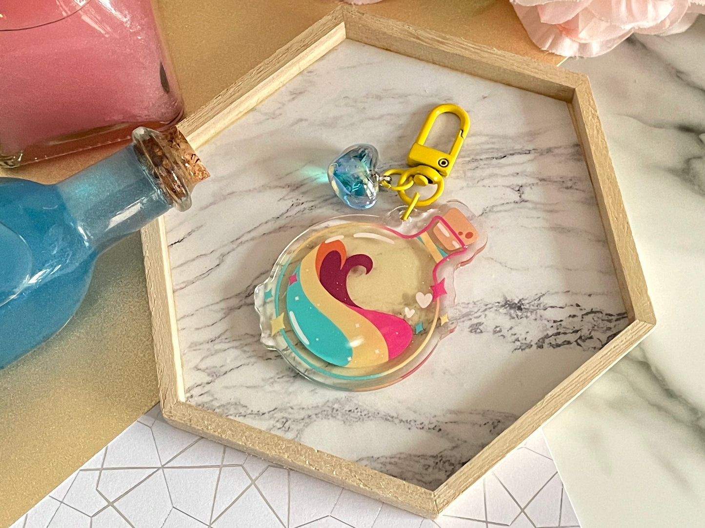 Pride Potion Keychain Charms