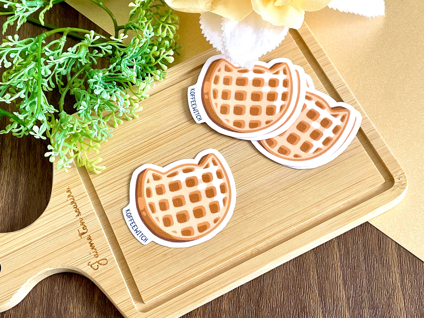 Cat Waffle Stickers