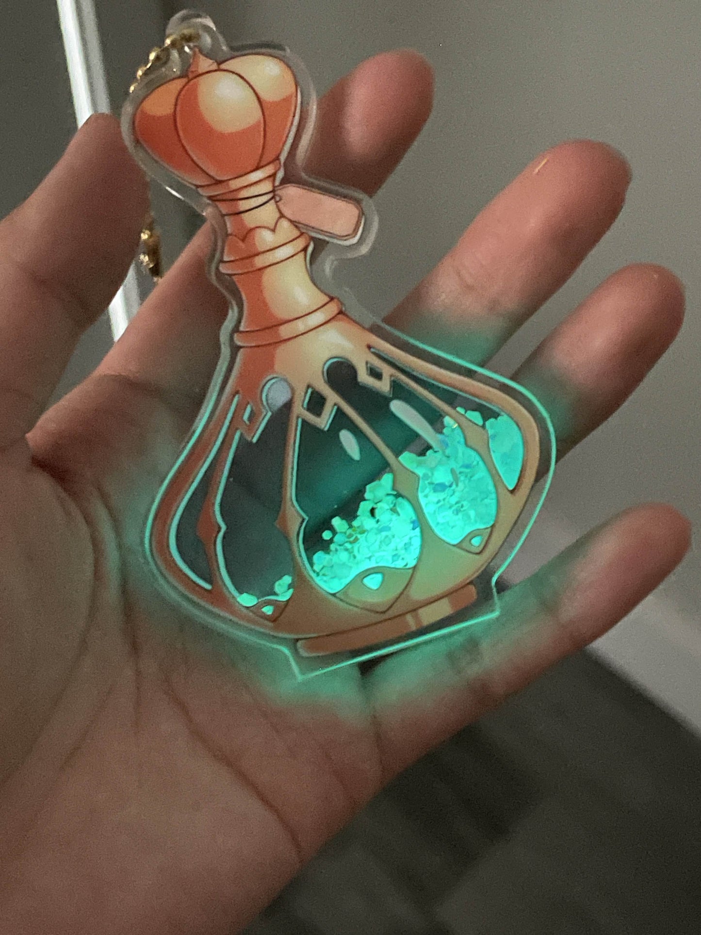 FFXIV Fantasia Quicksand Liquid Keychain