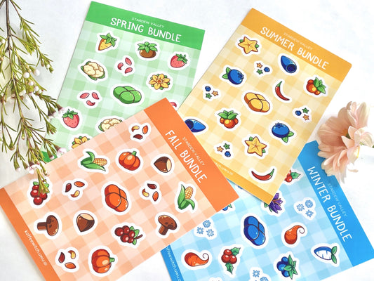 Stardew Valley Season Bundle Stickersheets