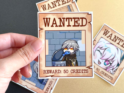 Honkai Star Rail Wanted Stickers