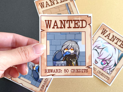 Honkai Star Rail Wanted Stickers