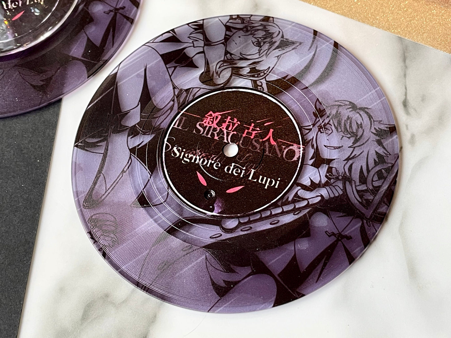 Arknights Siracusa Vinyl Record Coaster